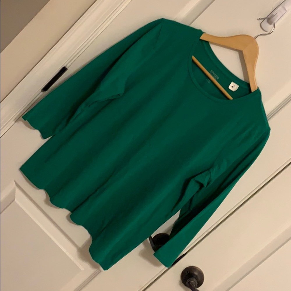 Chico’s size 2 green shirt